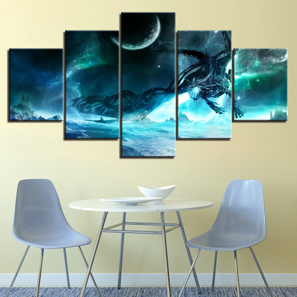 Night Galaxy Creature - Canvas Wall Art Painting | Bowlift