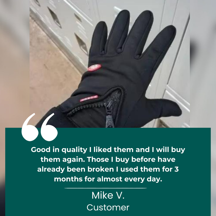 BowLift | Warm Waterproof Gloves: Thermal Gloves with Touch Screen | Biking, Golf, Raynaud's, and Winter Sports