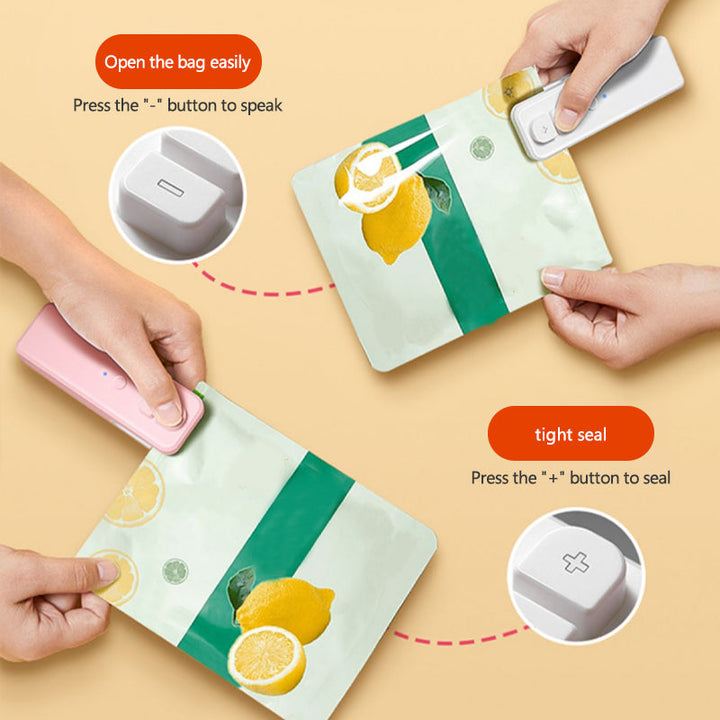 Small USB Rechargeable Mini Sealer | Bowlift