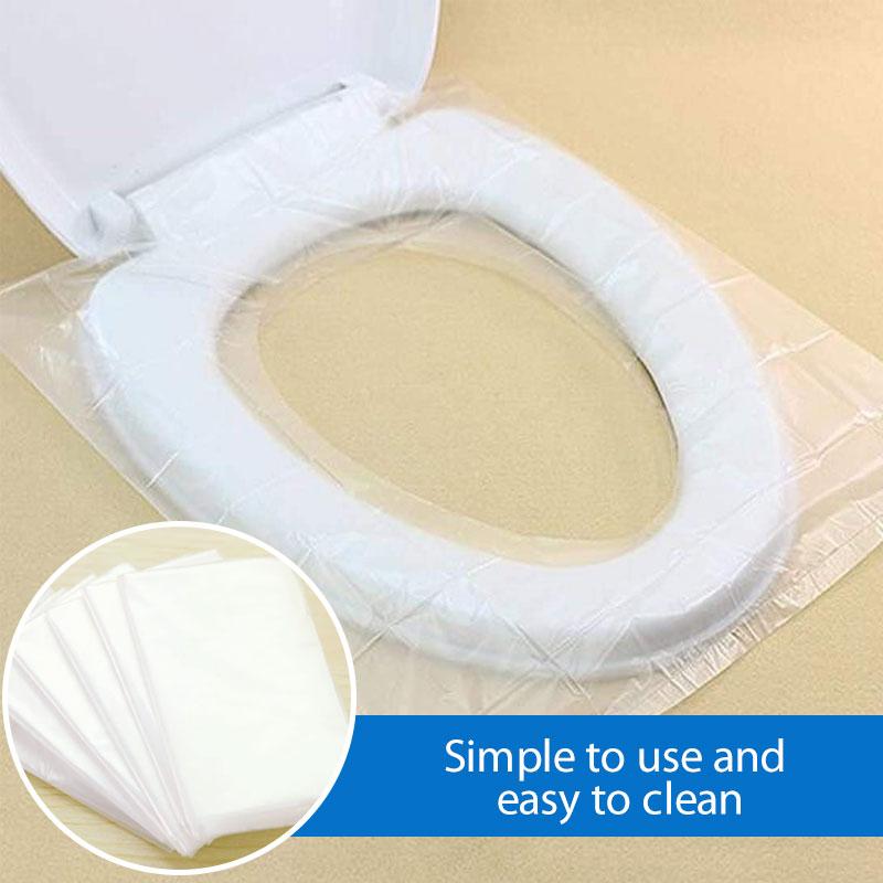 50 PCS Transparent Disposable Toilet Pads | Bowlift