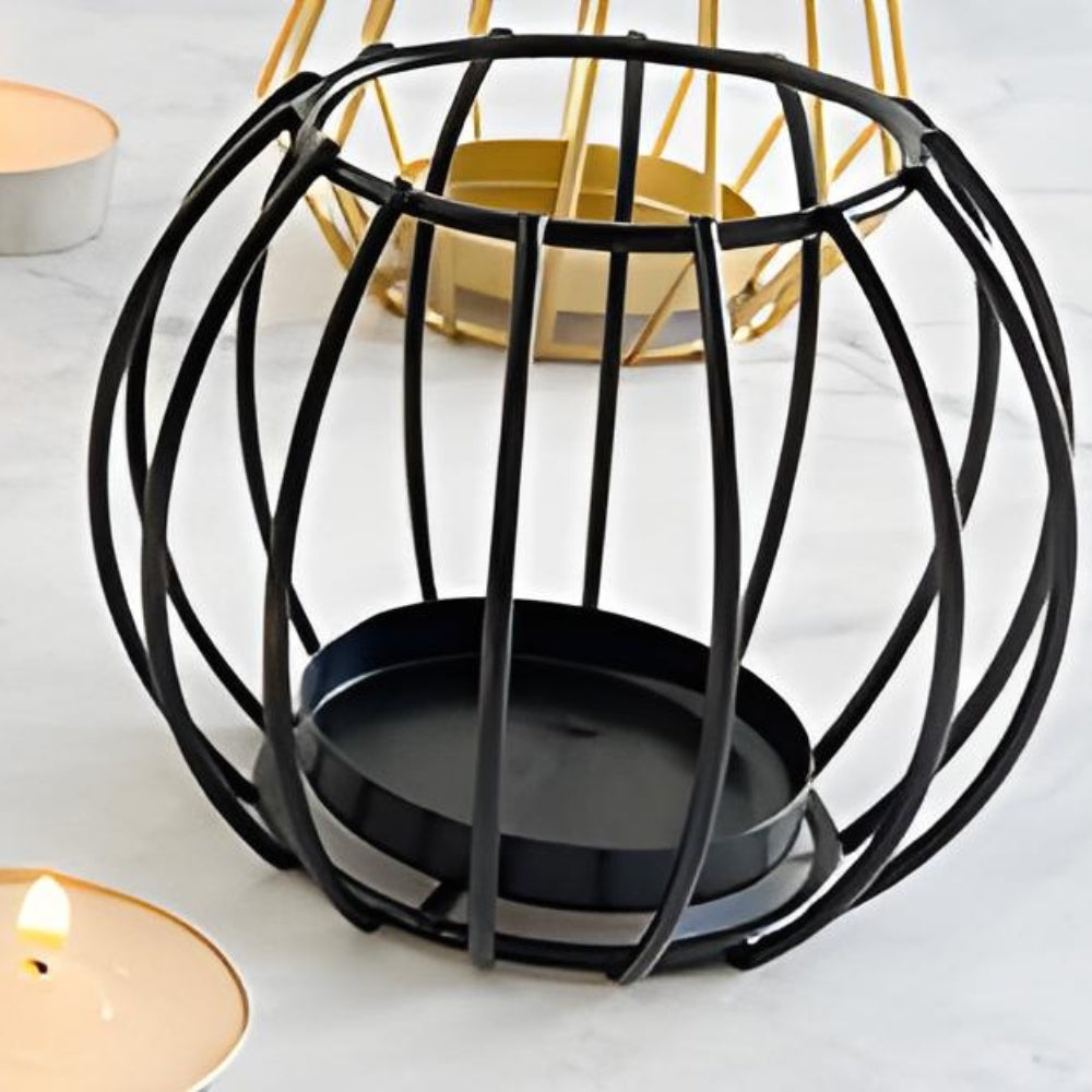 BowLift | Wireframe Sleek Iron Candle Holder