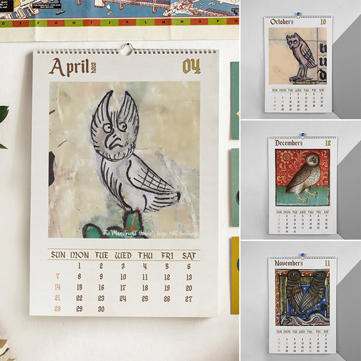 BowLift | Strange medieval owl calendar 2024