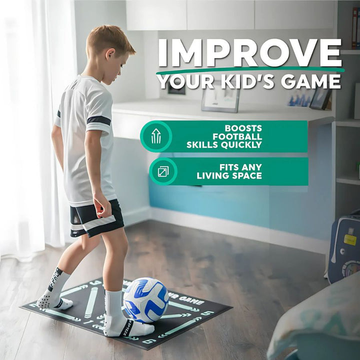 BowLift | Football Pro Training Mat | Anti-Slip, 2x2m Size  for Skill Enhancement and Home Training
