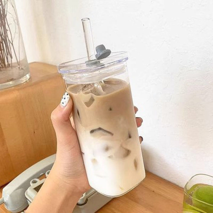 BowLift | Square Drinking Cup with Lid & Straw