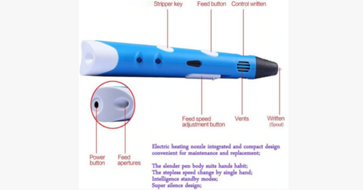 BowLift | Best 3D Printing Pen for Kids with Different Colors PLA Filament