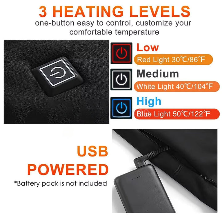 BowLift | Thermal Heated Underwear – Best Rechargeable Heated Clothing UK for Men & Women, Winter Base Layer Comfort