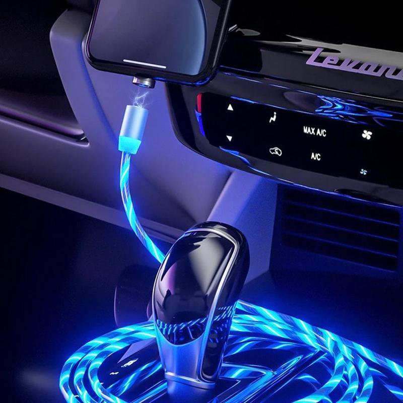 Magnetic USB charging cable with LED | Bowlift