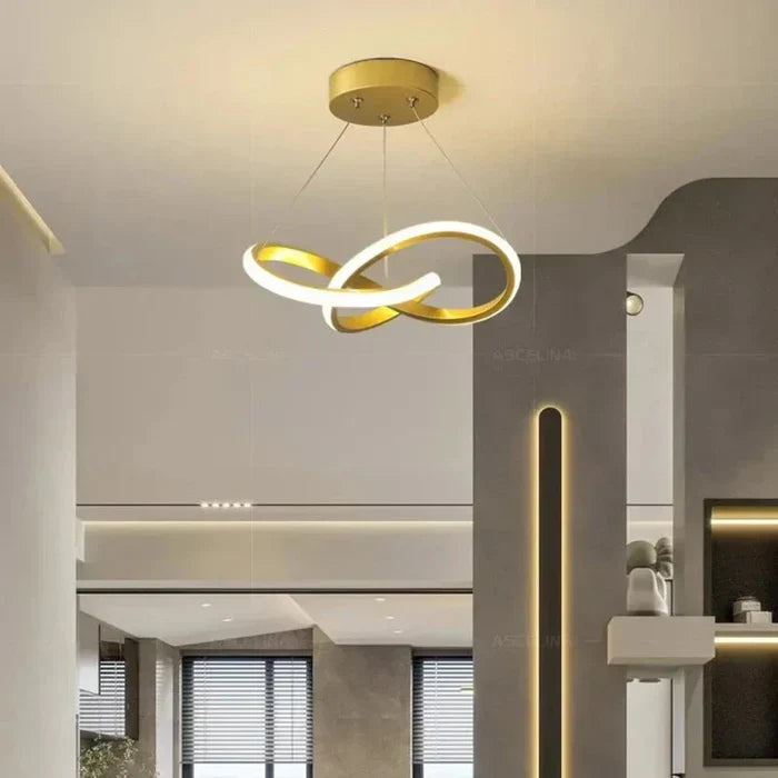 Modern LED Ceiling Lamp - WaveGlow | Bowlift