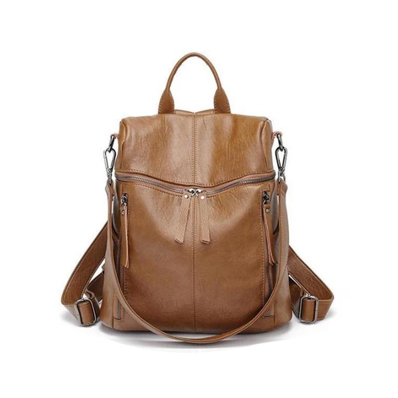 Backpack with large capacity - Full leather