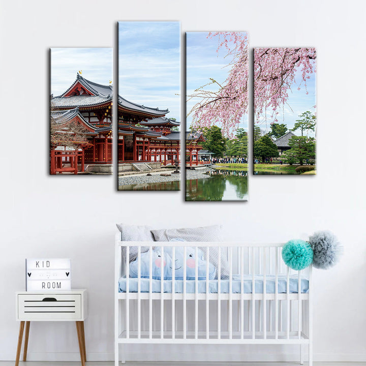 Temple Park 4 Piece - Canvas Wall Art Painting | Bowlift