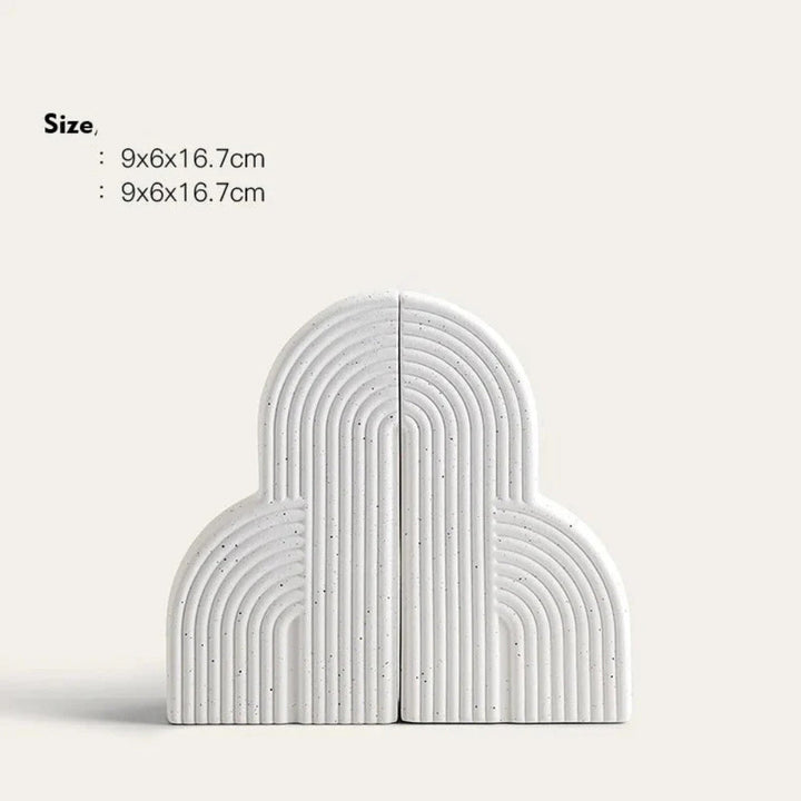 BowLift | Persephone Cloud-Shaped Ceramic Bookends
