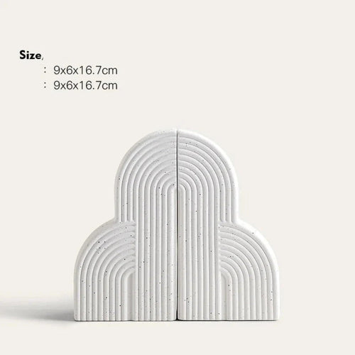 BowLift | Persephone Cloud-Shaped Ceramic Bookends