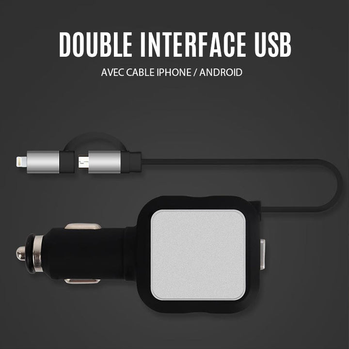 Ciaovie Car Charger Multi with Retractable Charging Cable | Bowlift