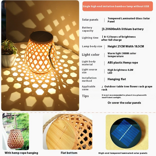BowLift | Solar LED Rattan Lantern – Large Outdoor Lighting in Oval Design for Garden and Terrace