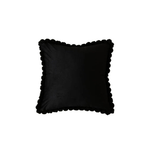 BowLift | Velvet Pom-Pom Trim Cushion Cover