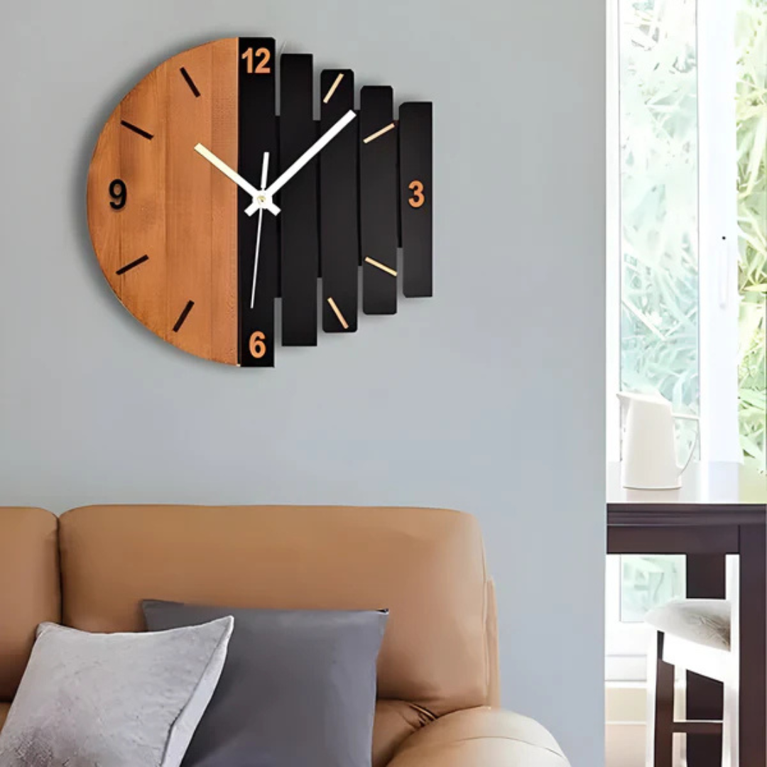 BowLift | Large Wooden Clock for Interiors