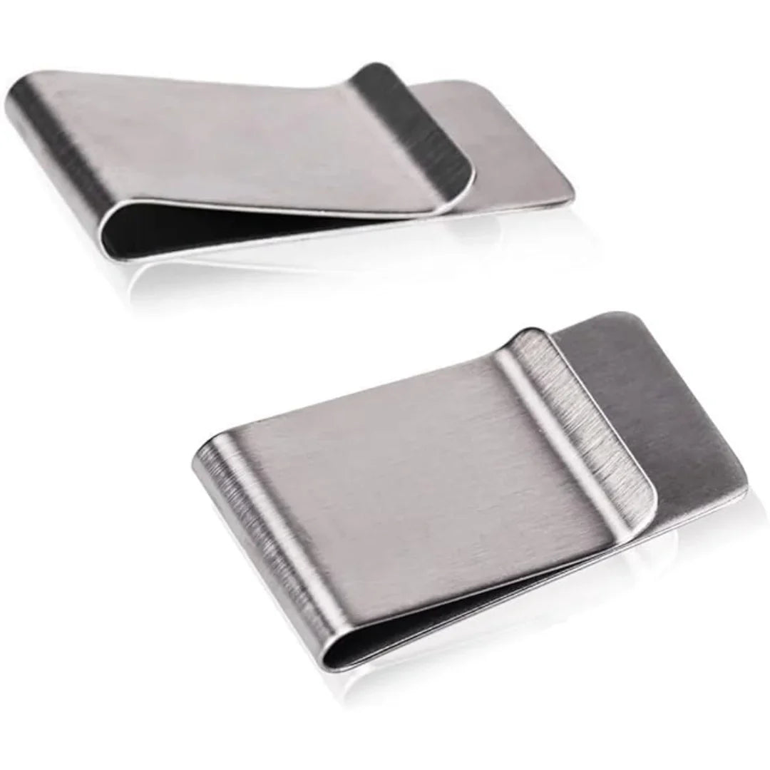 BowLift | Elegant Stainless Steel Card Holder & Money Clip - 2-Pack