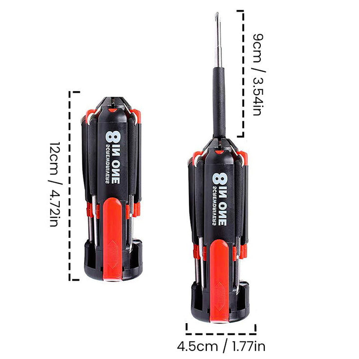BowLift | 8 Screwdrivers in 1 Tool with Worklight and Flashlight