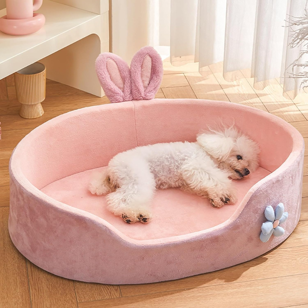 PlushDream • Velvet Dog Bed