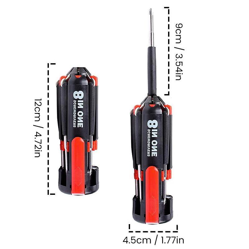BowLift | 8 Screwdrivers in 1 Tool with Work Light and Flashlight