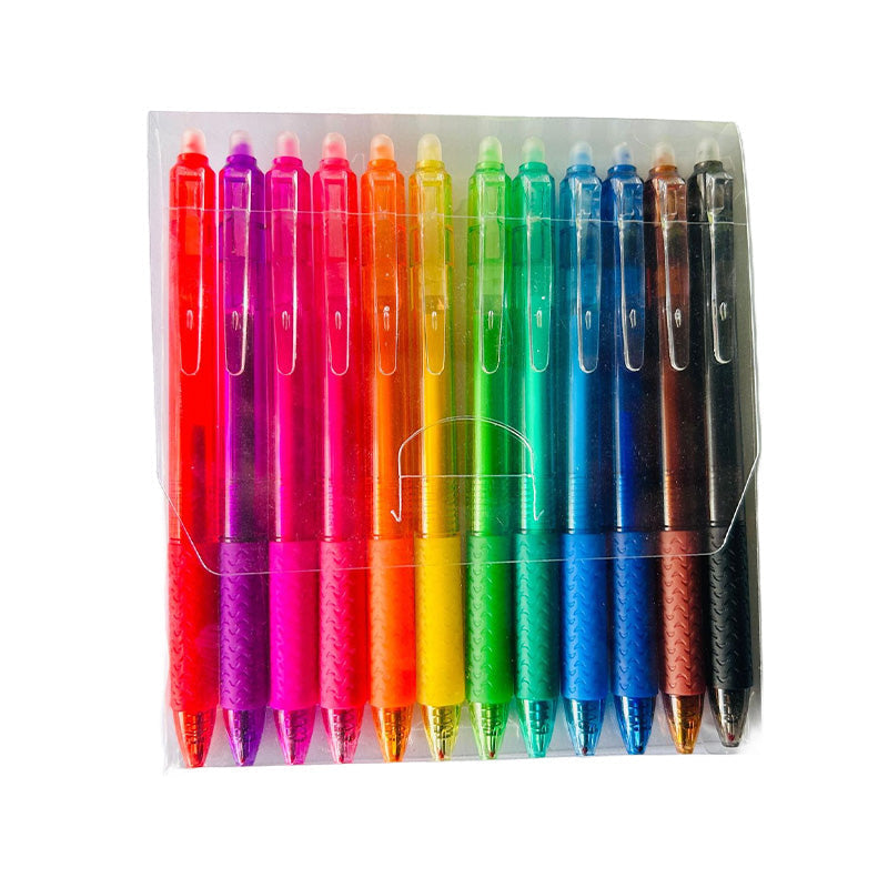 BowLift | Multicolored erasable gel pens (12 pcs)
