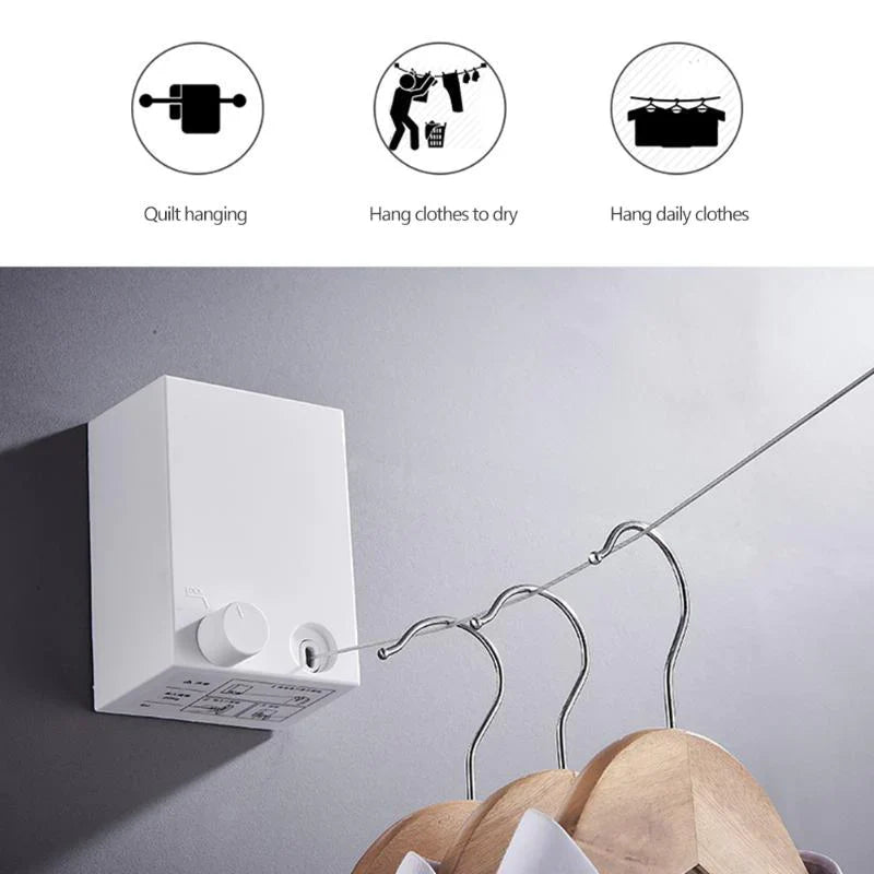 Telescopic Clothesline Wall Hanger Bowlift