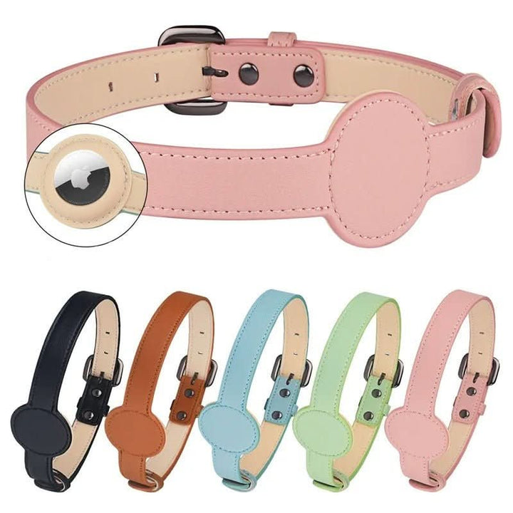 BowLift | EDOUARD – Elegant dog collar with AirTag holder & weatherproof design