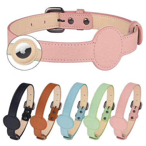 Edouard Collar – Luxe Dog Collar with Airtag Bowlift