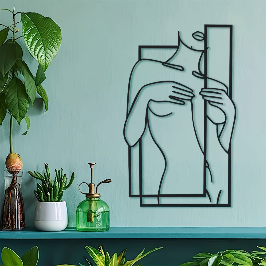 BowLift | LineaArt Metal Wall Decoration - Modern Minimalist Wall Art for Bedroom