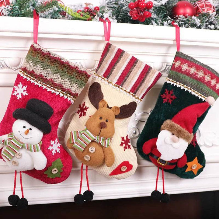 BowLift | Christmas Stockings Gift Bag Flannel Small Size Hanging Decorations