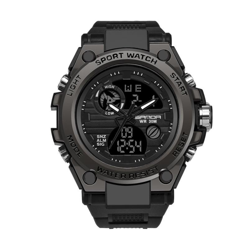 BowLift | Sporty Dual-Display Mode Multifunctional Waterproof Luminous Men's Wristwatch