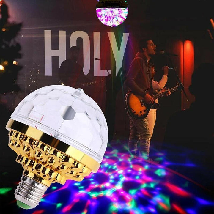 DiscoSpin LED Party Lamp – Rotating RGB Ambient Lighting 3W | Bowlift