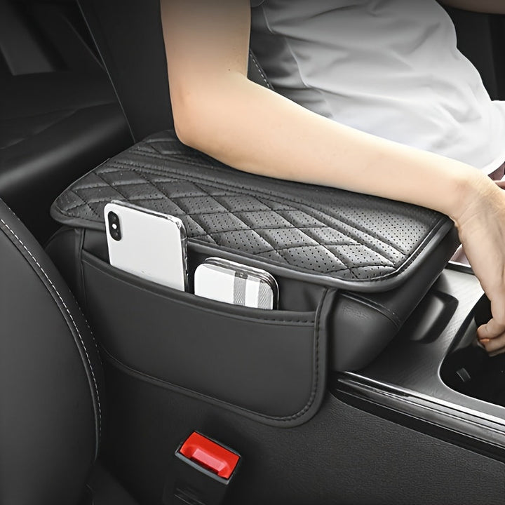 Car Armrest Organizer PU Leather with Pocket | Bowlift
