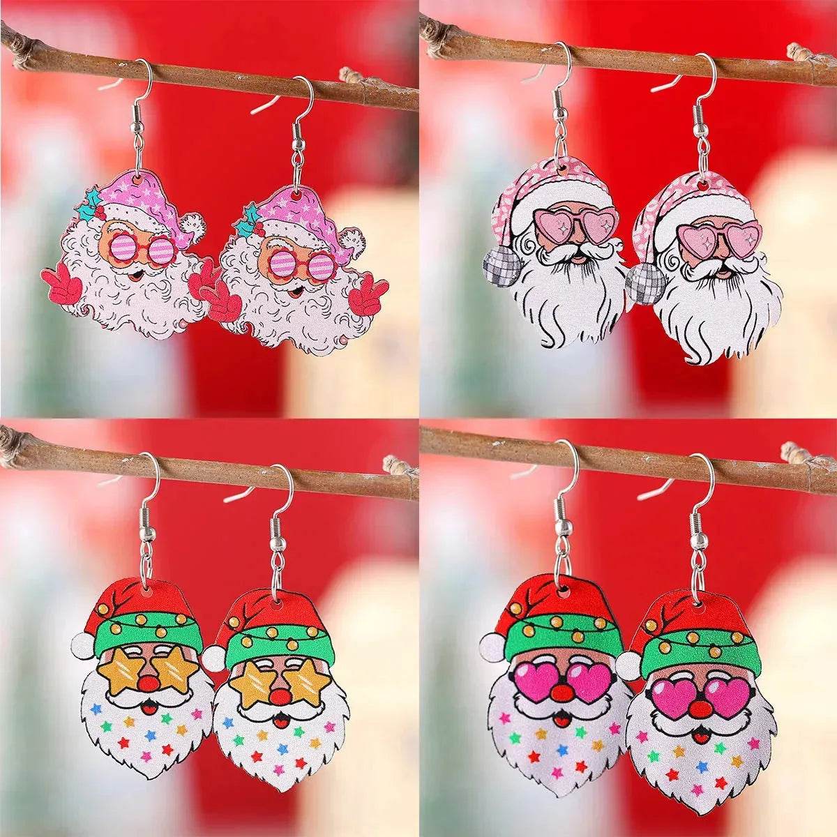 BowLift | Funny Santa Claus Earrings Christmas Pendant Earrings Gift