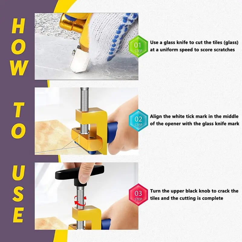 BowLift | Tile Cutting Tool | Lightweight Precision Cutter | Clean Break Design