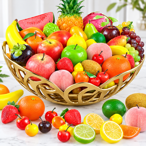 Realistic Artificial Decorative Fruit Set Bowlift