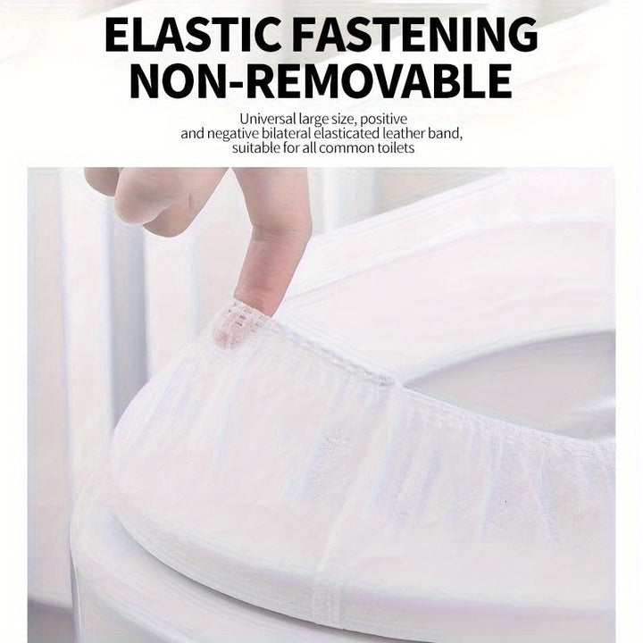 Disposable toilet seat cover with elastic 50/100 pcs | Bowlift