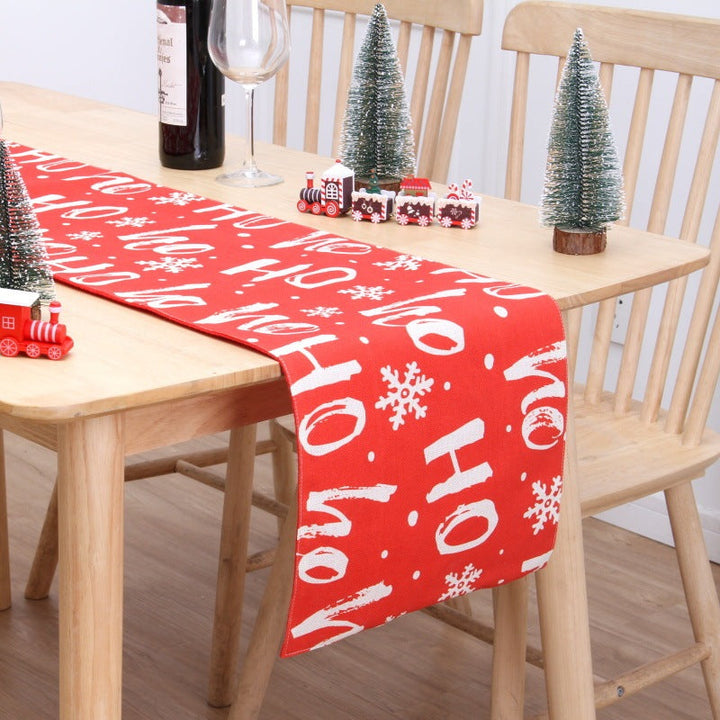 BowLift | Christmas Table Flag Double Printing Snowman Table Mat