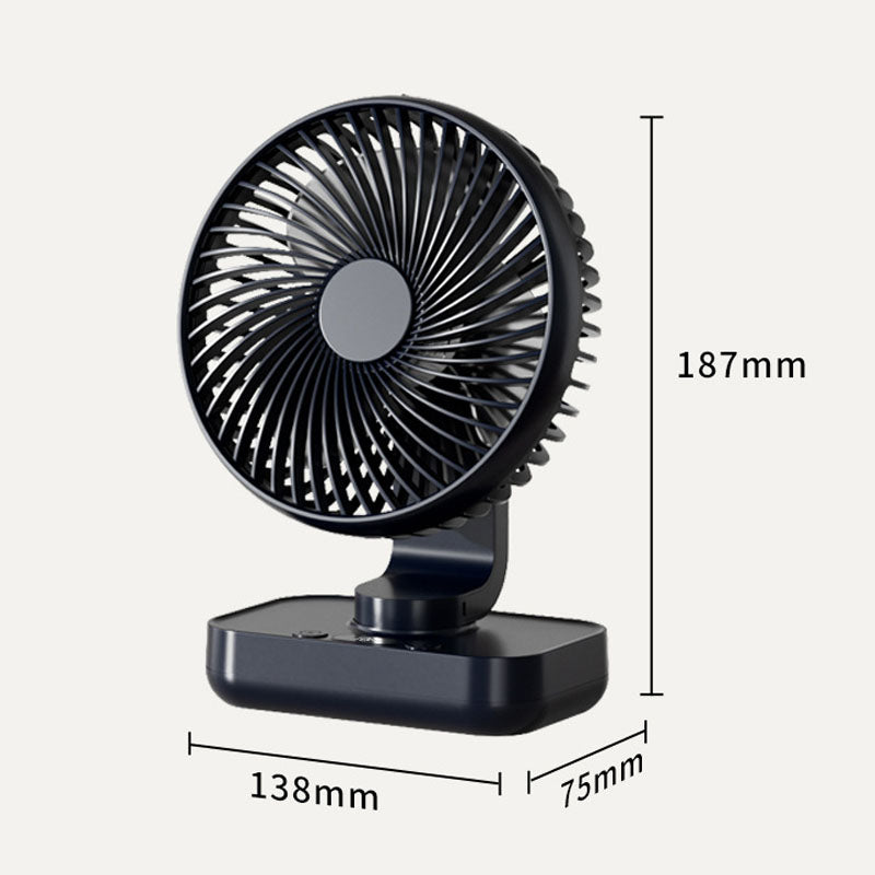 Portable Rechargeable USB Desk Fan with 4 Speeds | Bowlift