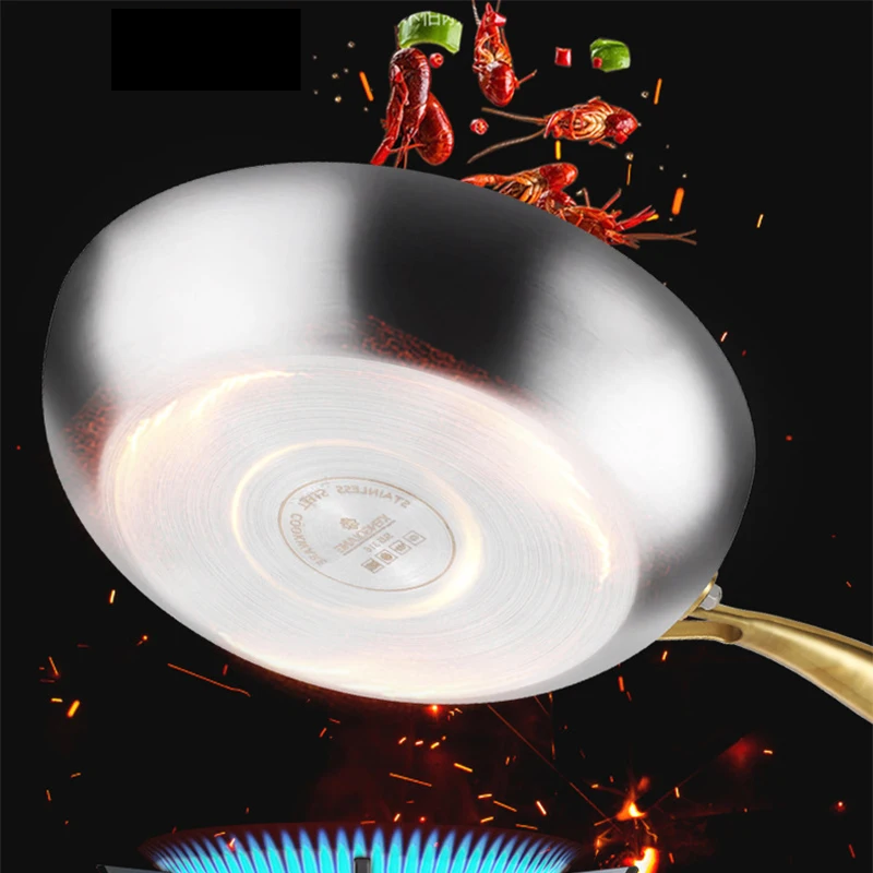 ChefSteel – Professional Stainless Steel Frying Pan for Gas & Induction Bowlift