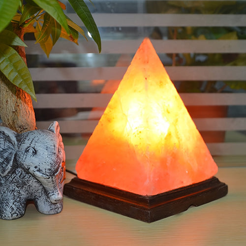 BowLift | Salt lamp - Handcrafted Himalayan salt lamp with 8-color changing LED, USB powered