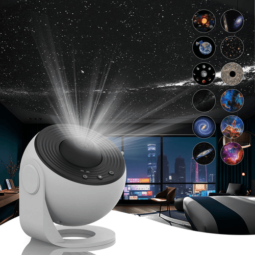 BowLift | HD starry sky projector with 13 galaxy discs