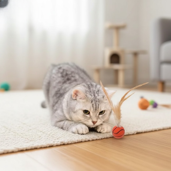 FetherSprint — Unleash the wild hunter in your cat with silent play fun! | Bowlift