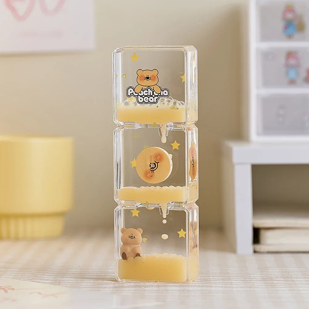 BowLift | Floral Fantasy Liquid Cartoon Motion Hourglass