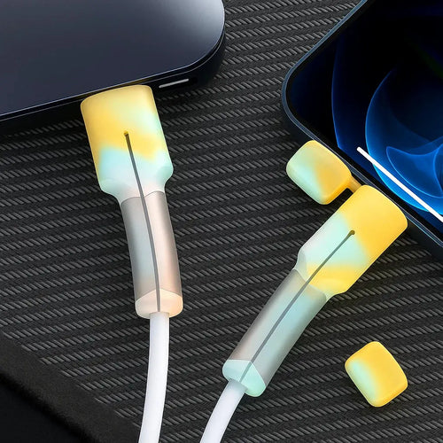 BowLift | 2-pack silicone charging cable pRedector with dust cap