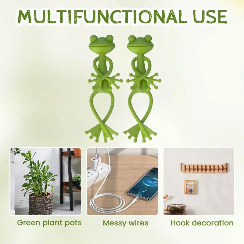 BowLift | 2-piece set plant holders in frog shape – for small pots & succulents!