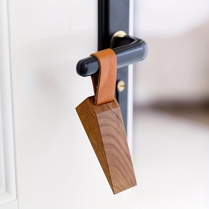 NordGrip Wooden Doorstopper – Scandinavian Design with Non-Slip Base | Bowlift