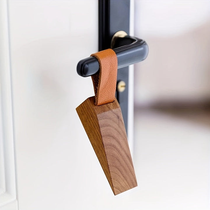 NordGrip Wooden Doorstopper – Scandinavian Design with Non-Slip Base | Bowlift