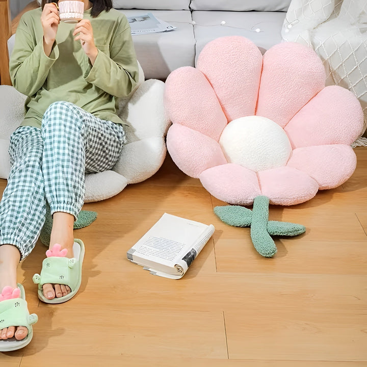 Flower Cushion Seat Cushion – Soft and Cozy | Decorative Floor Cushion for Sofa, Bedroom, and Living Room | Bowlift