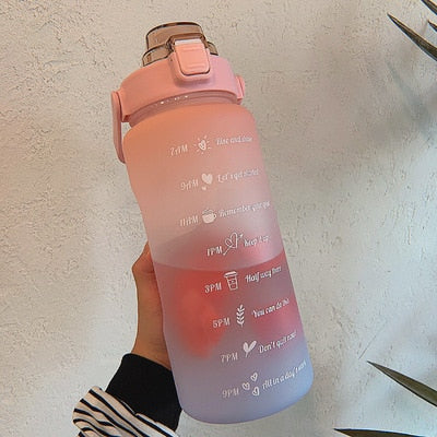 BowLift | 2L Motivational Water Bottle with Time Markers - HydroMotivator